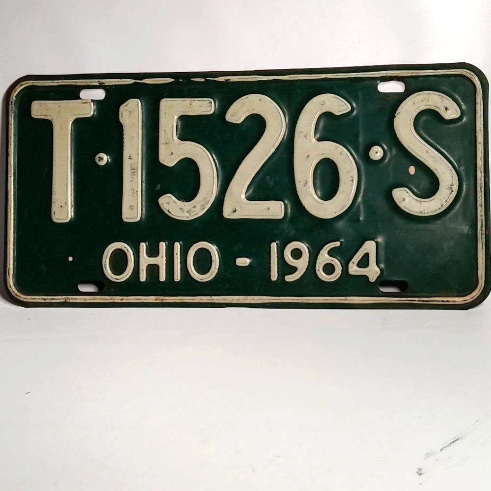 Ohio 1964 Liscense Plate T1526S
